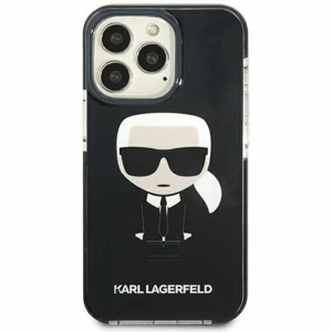 Puzdro Karl Lagerfeld iPhone 13 Pro KLHCP13LTPEIKK black hard case Iconic