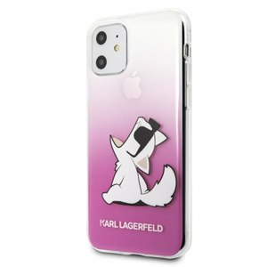 Puzdro Karl Lagerfeld iPhone 13 Pro Max KLHCP13XCFNRCPI Choupette Fun - ružové