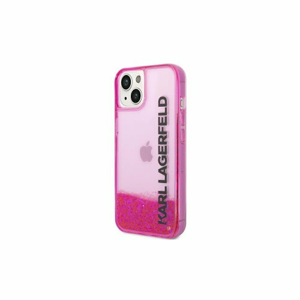 Karl Lagerfeld case for iPhone 14 6,1" KLHCP14SLCKVF pink Liquid Glitter Translucent case Elon