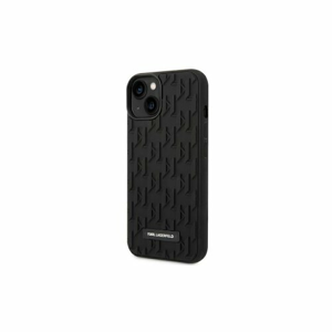 Karl Lagerfeld case for iPhone 14 6,1" KLHCP14SRUPKLPK black + 3D Rubber case with Monogram Pa