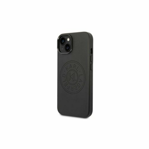 Karl Lagerfeld case for iPhone 14 Plus 6,7" KLHCP14MFWHK black PU Leather case Perforated Logo