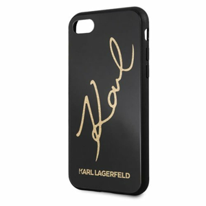 Karl Lagerfeld case for iPhone 7 / 8 / SE 2020 KLHCI8DLKSBK black hard case Signature Glitter