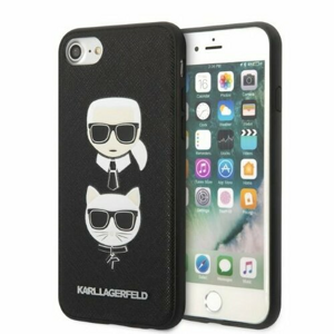 Karl Lagerfeld case for iPhone 7 / 8 / SE 2020 / SE 2022 KLHCI8SAKICKCBK black hardcase PU Saffiano