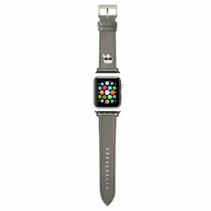 Karl Lagerfeld Karl Head PU Řemínek pro Apple Watch 42/44mm Silver