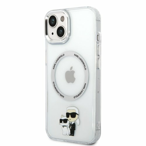 Puzdro Karl Lagerfeld MagSafe IML Puzdro Karl and Choupette NFT iPhone 14 - transparentné