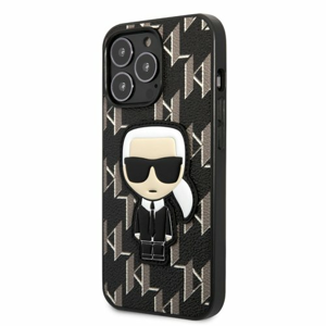 Puzdro Karl Lagerfeld Monogram Ikonik iPhone 13 Pro - čierne