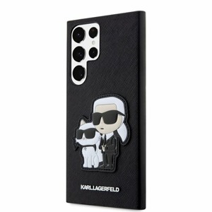 Puzdro Karl Lagerfeld PU Saffiano Karl and Choupette NFT Samsung Galaxy S23 Ultra - čierne