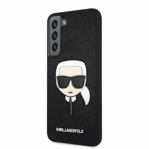 Karl Lagerfeld PU Saffiano Karl Head Zadní Kryt pro Samsung Galaxy S22+ Black