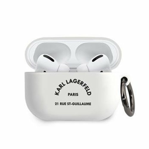 KLACAPSILRSGWH Karl Lagerfeld Rue St Guillaume Pouzdro pro Airpods Pro White