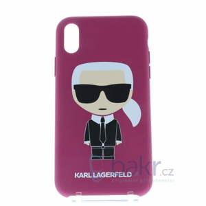 KLHCI61SLFKFU Karl Lagerfeld Body Iconic Kryt pro iPhone XR Fushia