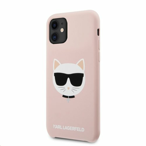 KLHCN61SLCHLP Karl LagerfeldChoupette Head Silikonový Kryt pro iPhone 11 Pink
