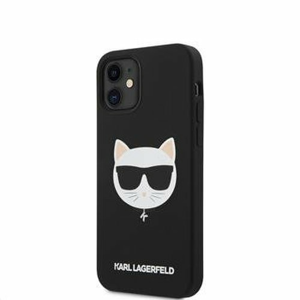 KLHCP12SSLCHBK Karl LagerfeldChoupette Head Silikonový Kryt pro iPhone 12 mini 5.4 Black