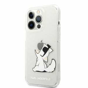 Puzdro Karl Lagerfeld KLHCP13LCFNRC PC/TPU Choupette Eat iPhone 13 Pro - transparentné