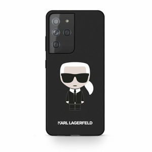 KLHCS21LSLFKBK Karl Lagerfeld Iconic Full Body Silikonový Kryt pro Samsung Galaxy S21 Ultra Black