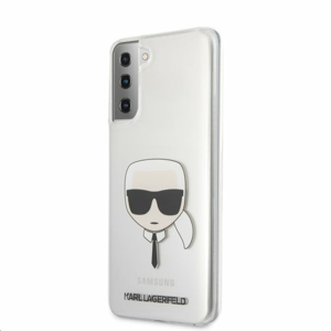 KLHCS21MKTR Karl Lagerfeld PC/TPU Head Kryt pro Samsung Galaxy S21+ Transparent