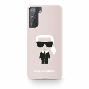 KLHCS21MSLFKPI Karl Lagerfeld Iconic Full Body Silikonový Kryt pro Samsung Galaxy S21+ Pink