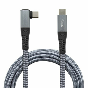 Link cable for VR 6M grey 2xType-C Nylon 90 degree