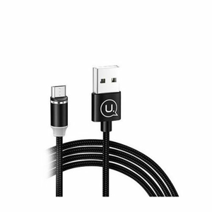 Magnetický kábel USAMS SJ294 U-Sure Micro USB 2.1A 1m Čierny opletený
