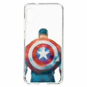MARVEL Captain America 002 Zadní Kryt pro iPhone 11 Transparent