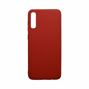 Matné silikónové puzdro Samsung Galaxy A70 červené