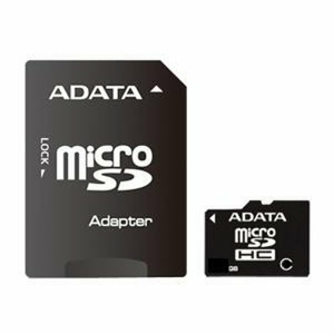 MicroSDHC karta A-DATA 8GB Class 4 + adaptér