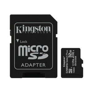 MicroSDHC karta KINGSTON 32GB Canvas Select + adaptér