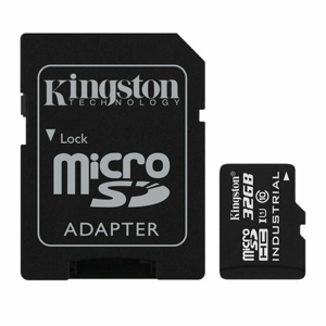 MicroSDHC karta KINGSTON 32GB UHS-I Industrial Temp + adaptér