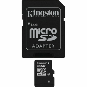 MicroSDHC karta KINGSTON 8GB Class 4 + adaptér