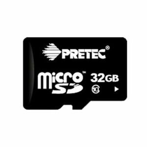 MicroSDHC karta PRETEC 32GB CLASS 10 (HD Video Card) + adaptér