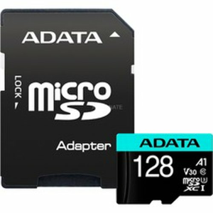 MicroSDXC karta A-DATA 128GB U3 V30S 100/80 MB/s + adaptér