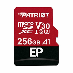 MicroSDXC karta PATRIOT 256GB V30 A1 Class 10 U3 100/80MB/s + adaptér