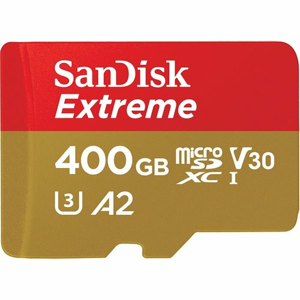 MicroSDXC karta SANDISK Extreme 400GB 160MB/s + adaptér