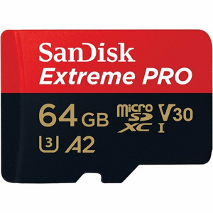MicroSDXC karta SANDISK Extreme Pro 64GB 170MB/s + adaptér