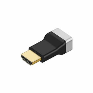 mobilNET 90° adaptér HDMI dolný, čierny