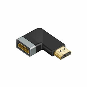 mobilNET 90° adaptér HDMI pravý, čierny