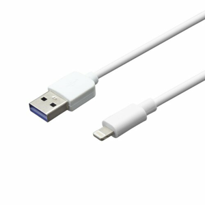 mobilNET dátový kábel USB - Lightning, 2A, 2M, Eko balenie, biela