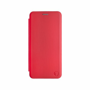 mobilNET knižkové puzdro Motorola G100, červená Lichi
