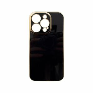mobilNET silikónové puzdro iPhone 14 Pro, čierna, Glam