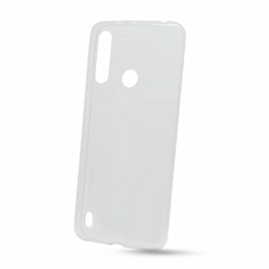 Motorola G8 Power Lite gumené puzdro nelepivé, priehľadné