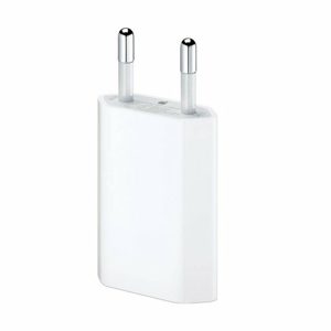 Nabíjací adaptér iPhone A1400/MD813ZM/A (OEM) 5W + Kábel Lightning USAMS SJ097 1m Biely