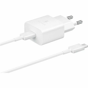 Nabíjací adaptér Samsung EP-T1510EWE USB-C 15W Biely + USB-C Datový Kabel 1m (Bulk)