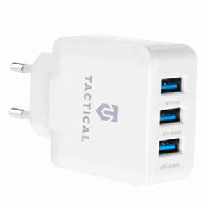 Nabíjací adaptér Tactical LZ-043 3xUSB-A 15W Biely