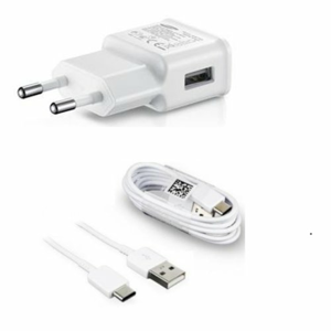 Nabíjačka Samsung EP-TA200EWE 15W + Kábel EP-DG970BWE USB-C 1.2m Biela (Bulk)