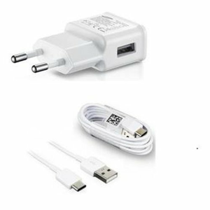 Nabíjačka Samsung EP-TA200EWE 15W + Kábel EP-DR140AWE USB-C 0.8m Biela (Bulk)