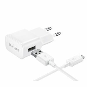 Nabíjačka Samsung EP-TA20EWE 15W + Kábel ECB-DU4EWE 1.5m MicroUSB Biela