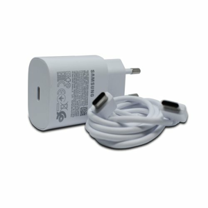 Nabíjačka Samsung EP-TA800EWE 25W + Kábel EP-DA905BWE USB-C 1m Biela (Bulk)