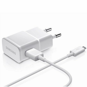 Nabíjačka Samsung ETA0U83EWE 5W + Kábel ECB-DU4AWE MicroUSB 1m Biela (Bulk)