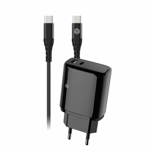 Nabíjačka Sturdo 2A USB a USB-C 15W + Kábel USB-C Quick Charge 1m Čierna