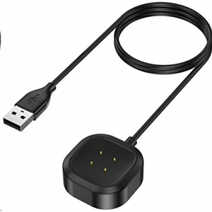 Nabíjačka Tactical USB pre Fitbit Versa 3/Sense Čierna