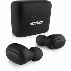 Niceboy HIVE XL 3 bezdrôtové slúchadlá, Čierna